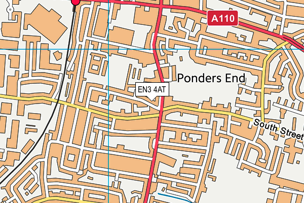 EN3 4AT map - OS VectorMap District (Ordnance Survey) EN3 4AT map - OS VectorMap District (Ordnance Survey)