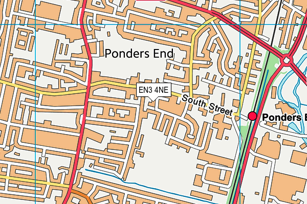 EN3 4NE map - OS VectorMap District (Ordnance Survey) EN3 4NE map - OS VectorMap District (Ordnance Survey)