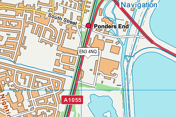 EN3 4NQ map - OS VectorMap District (Ordnance Survey)