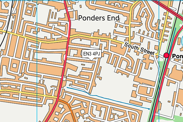EN3 4PJ map - OS VectorMap District (Ordnance Survey) EN3 4PJ map - OS VectorMap District (Ordnance Survey)