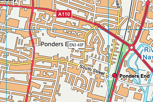 EN3 4SF map - OS VectorMap District (Ordnance Survey)