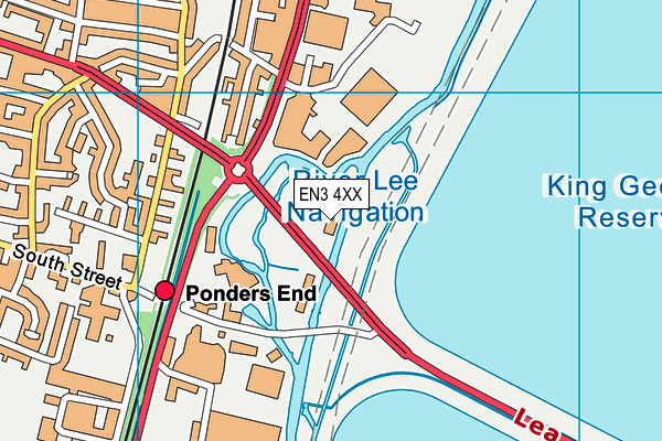 EN3 4XX map - OS VectorMap District (Ordnance Survey)