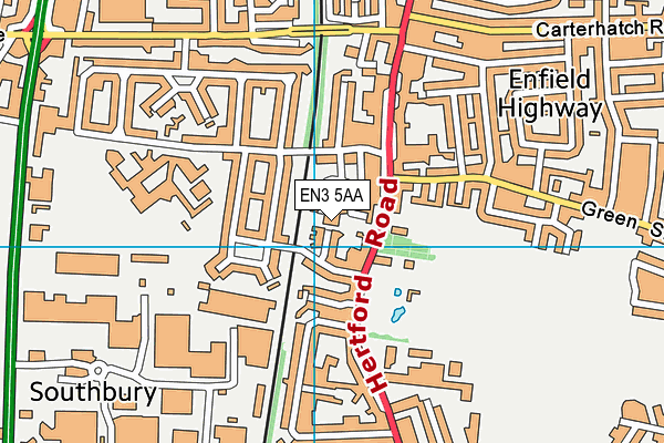 EN3 5AA map - OS VectorMap District (Ordnance Survey) EN3 5AA map - OS VectorMap District (Ordnance Survey)