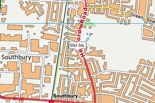 EN3 5AL map - OS VectorMap District (Ordnance Survey)