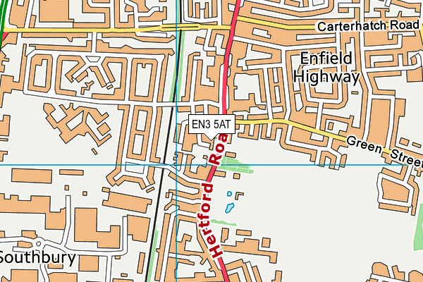 EN3 5AT map - OS VectorMap District (Ordnance Survey) EN3 5AT map - OS VectorMap District (Ordnance Survey)
