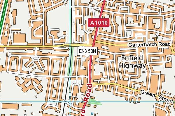 EN3 5BN map - OS VectorMap District (Ordnance Survey)