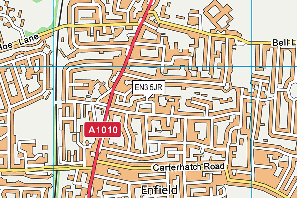 EN3 5JR map - OS VectorMap District (Ordnance Survey) EN3 5JR map - OS VectorMap District (Ordnance Survey)