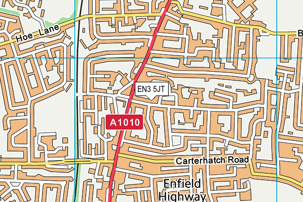 EN3 5JT map - OS VectorMap District (Ordnance Survey) EN3 5JT map - OS VectorMap District (Ordnance Survey)
