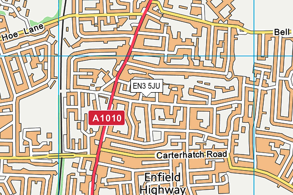 EN3 5JU map - OS VectorMap District (Ordnance Survey)