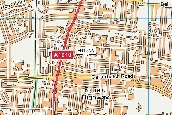 EN3 5NA map - OS VectorMap District (Ordnance Survey)