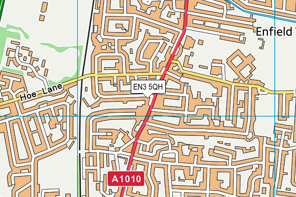 EN3 5QH map - OS VectorMap District (Ordnance Survey) EN3 5QH map - OS VectorMap District (Ordnance Survey)