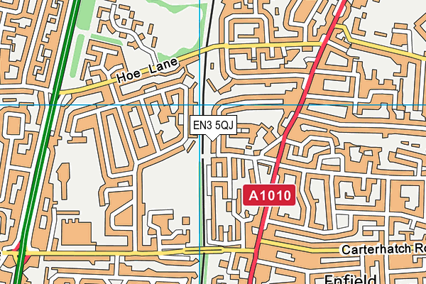 EN3 5QJ map - OS VectorMap District (Ordnance Survey) EN3 5QJ map - OS VectorMap District (Ordnance Survey)