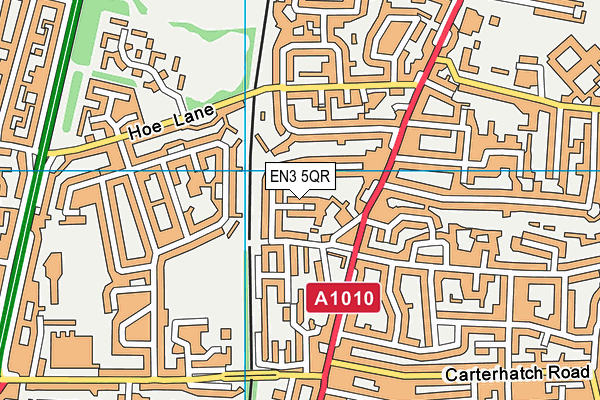 EN3 5QR map - OS VectorMap District (Ordnance Survey) EN3 5QR map - OS VectorMap District (Ordnance Survey)