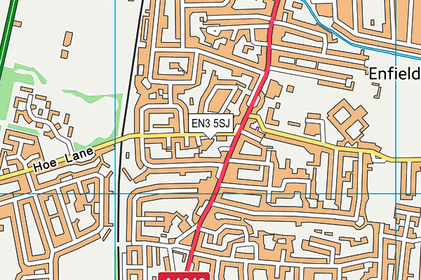 EN3 5SJ map - OS VectorMap District (Ordnance Survey) EN3 5SJ map - OS VectorMap District (Ordnance Survey)