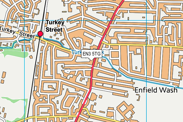 EN3 5TG map - OS VectorMap District (Ordnance Survey) EN3 5TG map - OS VectorMap District (Ordnance Survey)