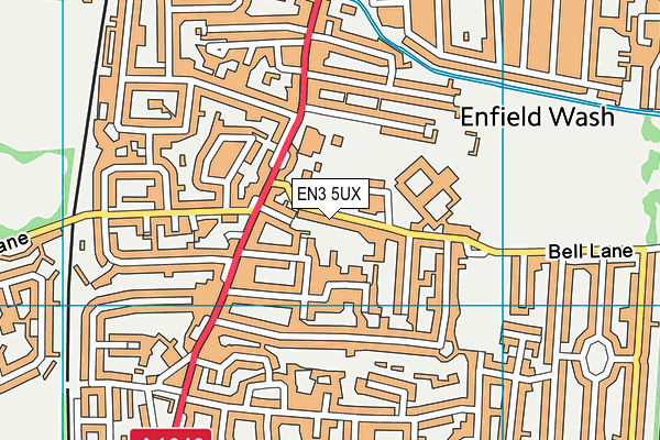 EN3 5UX map - OS VectorMap District (Ordnance Survey)