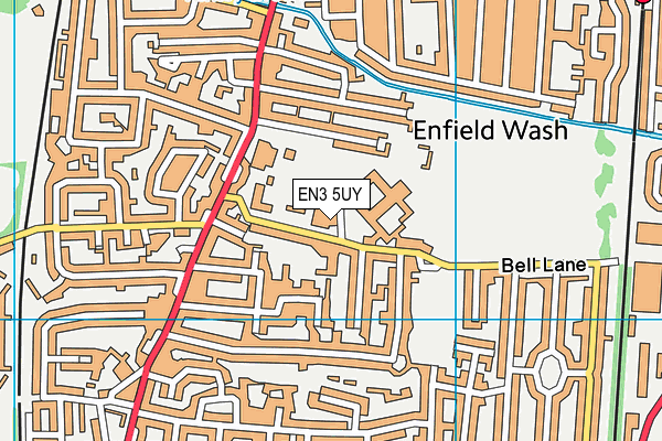 EN3 5UY map - OS VectorMap District (Ordnance Survey)