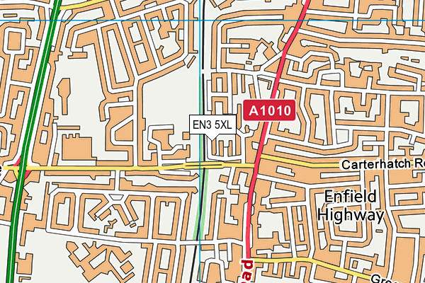 EN3 5XL map - OS VectorMap District (Ordnance Survey) EN3 5XL map - OS VectorMap District (Ordnance Survey)