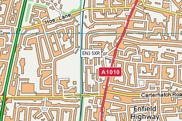EN3 5XR map - OS VectorMap District (Ordnance Survey) EN3 5XR map - OS VectorMap District (Ordnance Survey)