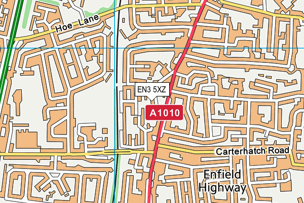 EN3 5XZ map - OS VectorMap District (Ordnance Survey) EN3 5XZ map - OS VectorMap District (Ordnance Survey)