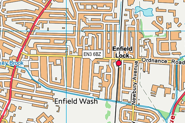 EN3 6BZ map - OS VectorMap District (Ordnance Survey) EN3 6BZ map - OS VectorMap District (Ordnance Survey)