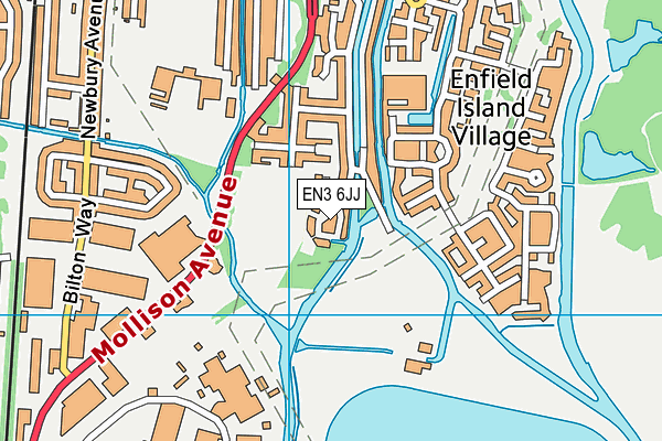 EN3 6JJ map - OS VectorMap District (Ordnance Survey)