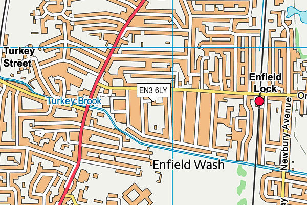 EN3 6LY map - OS VectorMap District (Ordnance Survey) EN3 6LY map - OS VectorMap District (Ordnance Survey)