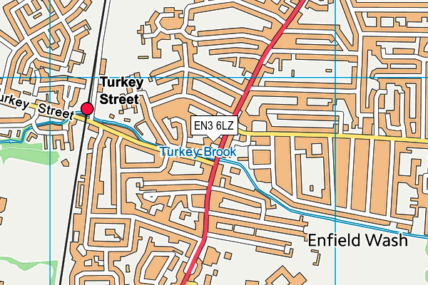 EN3 6LZ map - OS VectorMap District (Ordnance Survey) EN3 6LZ map - OS VectorMap District (Ordnance Survey)