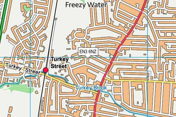 EN3 6NZ map - OS VectorMap District (Ordnance Survey)