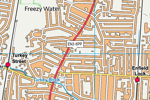 EN3 6PP map - OS VectorMap District (Ordnance Survey)