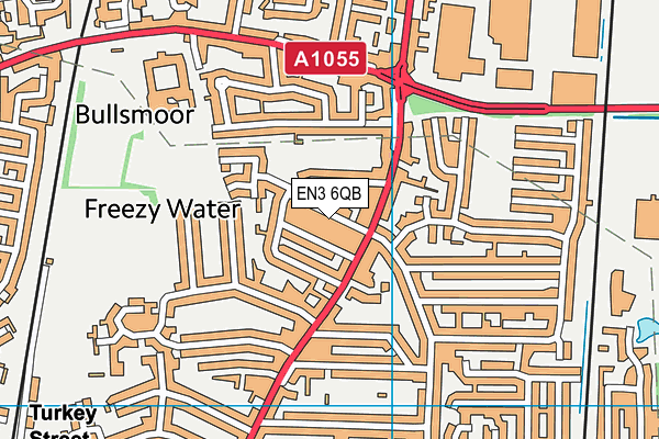EN3 6QB map - OS VectorMap District (Ordnance Survey)