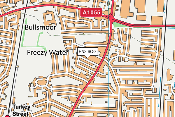 EN3 6QG map - OS VectorMap District (Ordnance Survey)