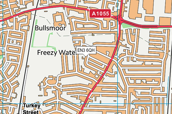 EN3 6QH map - OS VectorMap District (Ordnance Survey)