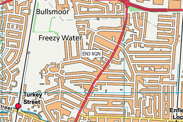 EN3 6QN map - OS VectorMap District (Ordnance Survey)