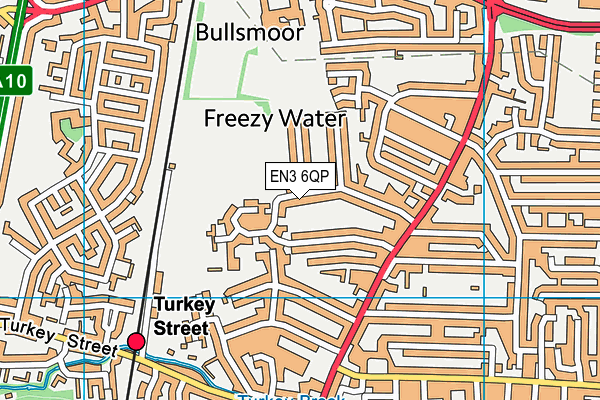 EN3 6QP map - OS VectorMap District (Ordnance Survey)