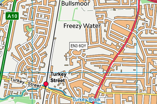 EN3 6QY map - OS VectorMap District (Ordnance Survey)