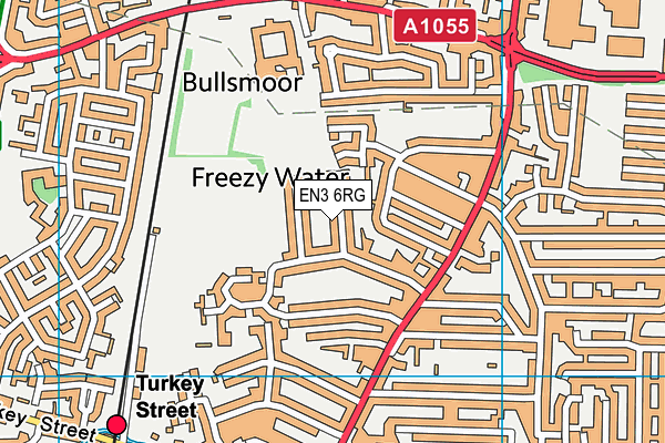 EN3 6RG map - OS VectorMap District (Ordnance Survey)