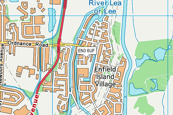 EN3 6UF map - OS VectorMap District (Ordnance Survey) EN3 6UF map - OS VectorMap District (Ordnance Survey)