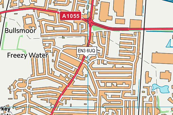 EN3 6UQ map - OS VectorMap District (Ordnance Survey)