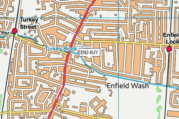 EN3 6UY map - OS VectorMap District (Ordnance Survey) EN3 6UY map - OS VectorMap District (Ordnance Survey)