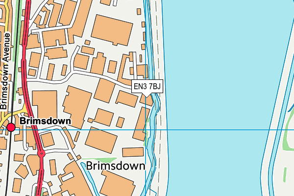 EN3 7BJ map - OS VectorMap District (Ordnance Survey) EN3 7BJ map - OS VectorMap District (Ordnance Survey)