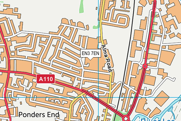EN3 7EN map - OS VectorMap District (Ordnance Survey)