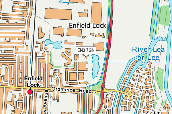 EN3 7GN map - OS VectorMap District (Ordnance Survey) EN3 7GN map - OS VectorMap District (Ordnance Survey)