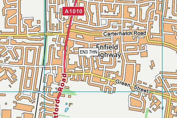 EN3 7HN map - OS VectorMap District (Ordnance Survey)
