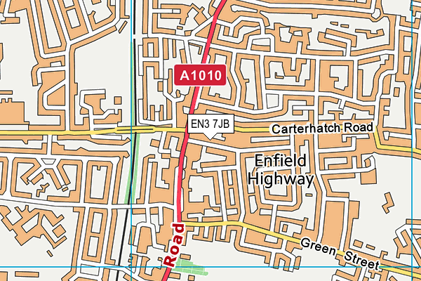 EN3 7JB map - OS VectorMap District (Ordnance Survey)