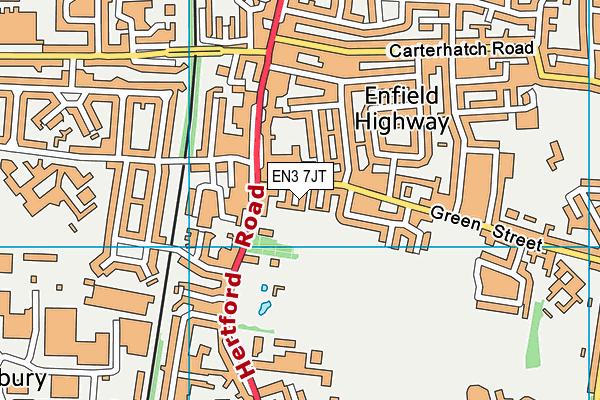 EN3 7JT map - OS VectorMap District (Ordnance Survey) EN3 7JT map - OS VectorMap District (Ordnance Survey)