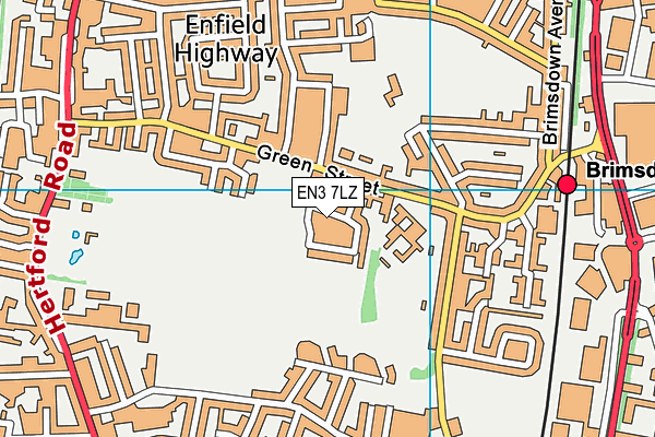 EN3 7LZ map - OS VectorMap District (Ordnance Survey) EN3 7LZ map - OS VectorMap District (Ordnance Survey)