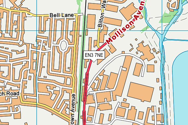 EN3 7NE map - OS VectorMap District (Ordnance Survey) EN3 7NE map - OS VectorMap District (Ordnance Survey)