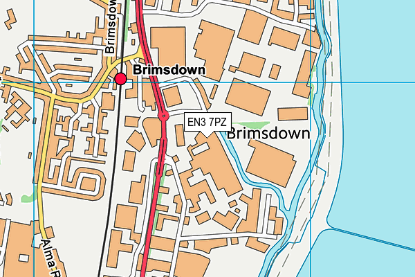 EN3 7PZ map - OS VectorMap District (Ordnance Survey) EN3 7PZ map - OS VectorMap District (Ordnance Survey)