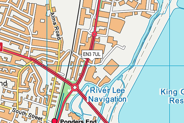 EN3 7UL map - OS VectorMap District (Ordnance Survey) EN3 7UL map - OS VectorMap District (Ordnance Survey)